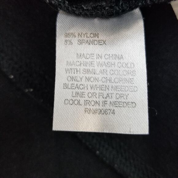 Boston Proper Tunic Top Womens Medium Black Square Neck 3/4 Sleeve Stretch Knit - Picture 5 of 9